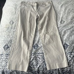 J crew city fit khaki capris size 8